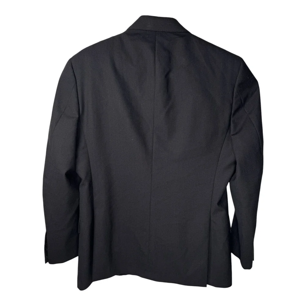 Jack Spade Mens 42 Wool Sport‎ Coat Blazer Black 2 Button Made USA Career Formal